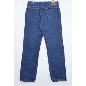 Lee High-Waisted Vintage Blue Denim Jeans With Classic Fit & Straight Leg Sz 35